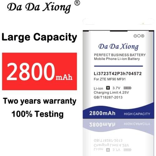2800mAh Li3723T42P3h704572 Battery for ZTE MF91 MF90 Mobile phone replacement battery