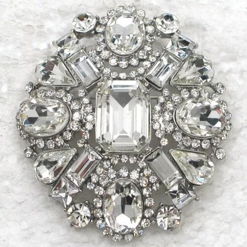 12pcs/lot Wholesale Fashion Brooch Rhinestone Bridal Wedding Flower Pin brooches C102086