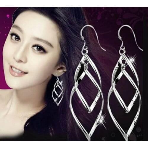 Hot Bijoux Distortion Multilayer Irregular Plating Long Statement Drop Earring For Women Jewelry Charm Geometric Earring