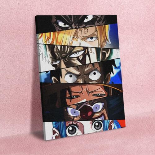 Canvas Painting Home Decoration One Piece Wall Art Picture Prints Eyes Fan Modular Modern Frame Poster For Living Children Room