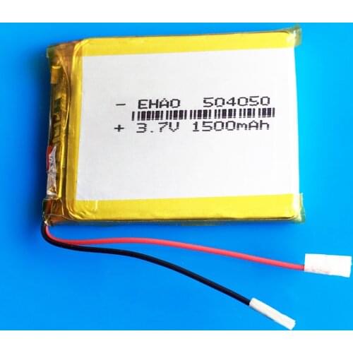 504050 3.7V 1500mAh rechargeable battery lipo Lithium polymer batteries for MP3 MP4 MP5 GPS DVD speaker camera Recorder keyboard