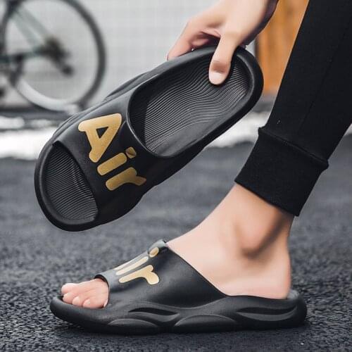Mens Slippers Summer Outdoor Mens Beach Flip Flops Fashion Personality Sandals Casual Wear Sandals Couple Models Plus 36-45
