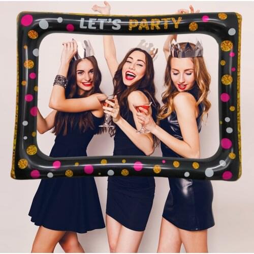 Inflatable Frame Photo Booth Props Selfie Picture Frame Party Supplies For Birthday Bridal Shower Baby Shower Wedding Carnival