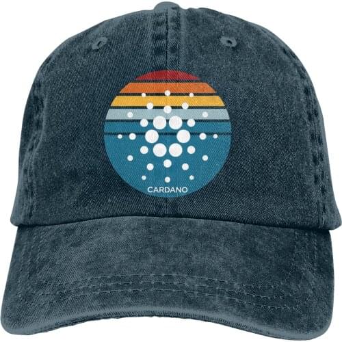 Adjustable Solid Color Baseball Cap ADA Cryptocurrency Modern V2 Washed Cotton Cardano Coin ADA Cryptocurrency Sports Woman Hat