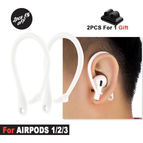 Luxury Earpods Holder for Airpods pro Hook ear buds bluetooth Wireless Earphone earhook Silicone Sport air pods 3 accessories