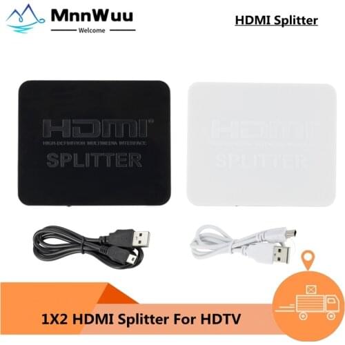 4K HDMI Splitter Full HD 1080p HDCP 4K Splitter Switch Switcher 1X2 Split Amplifier Dual Display For DVD For PS3 HDTV 1 in 2 Out