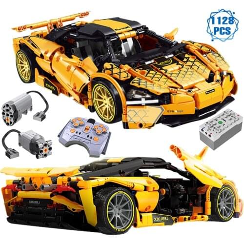 Technical Famous Sport Racing Car Building Block Creator Moc Traffic Vehicle Model Bricks Assembly Toys for Boys Birthday Gifts