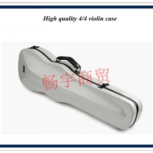 High quality Professional violin case 4/4 FRP carbon fiber white Fashion style violin parts violin accessories 037