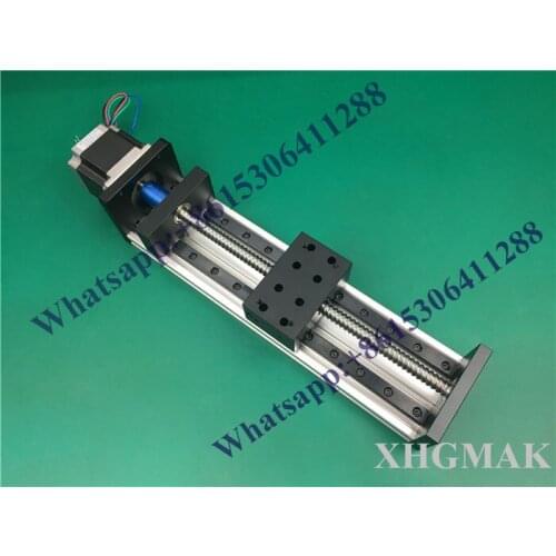 High Precision GX80*50mm Ballscrew 1605 550mm 600mm Effective Travel+Nema 23 Stepper Motor Stage Linear Motion single block
