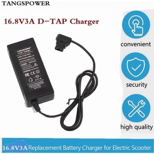 16.8V 3A D-Tap Battery Charger for Camcorder V Mount / V Lock Battery Pack Camera Battery Camcorder Power Adapter dtap Plug