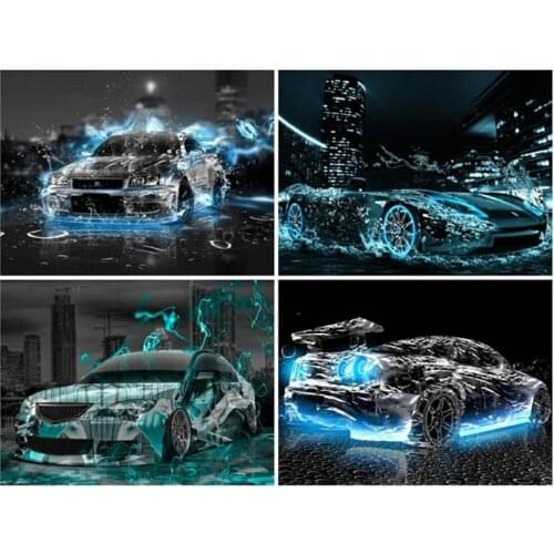5D DIY Diamond Embroidery Car Full Square Landscape Diamond Painting Full Square Mosaic Picture Of Rhinestone Home Decor