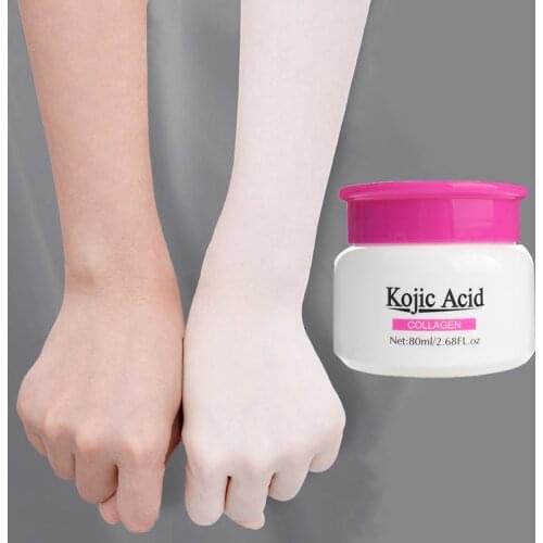 80ml Kojic acid Collagen Whitening Cream Face Body White Cream Underarm Armpit skin Knee Private Part Whitening Cream TSLM1