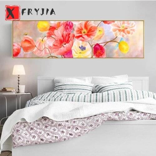 Diamond Painting Abstract Poppies Large Size 5D DIY Full Square Round drill Rhinestone Embroidery Mosaic Cross Stitch Home Decor