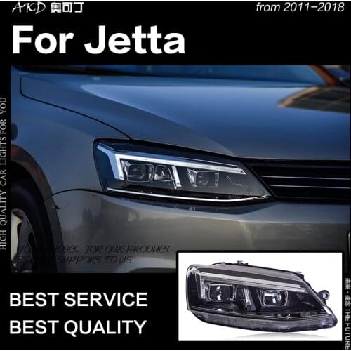 AKD Car Styling Head Lamp for VW Jetta Mk6 LED Headlight 2011-2018 R8 Design Headlights Drl Hid Bi Xenon Auto Accessories