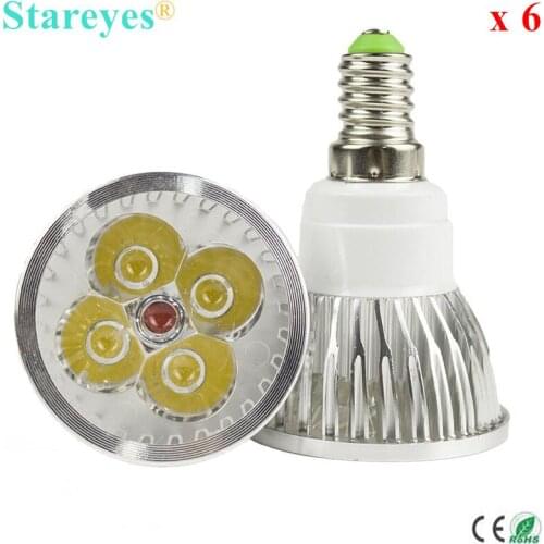 Free shipping 6 pcs Dimmable 4W 3W E14 GU10 E27 B22 GU5.3 MR16 LED Spotlight Droplight lamp bulb LED Droplight Light lighting