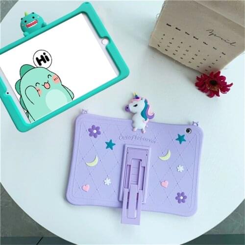 Kids Shockproof Safe Case for Xiaomi Mi Pad 4 Plus 10.1 Cartoon Stand Tablet Cover for Xiaomi Mipad 4 Case Mi Pad4 8 Strap Case