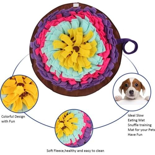 Pet Leakproof Food Mats Cats and Dogs Training Blankets Nose Work Toys Pet Slow Feeding Sniffing Mat Dropshipping