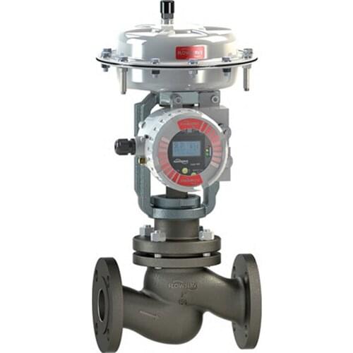 Valtek FlowTop GS control valve with PMV P5/EP5 positioner