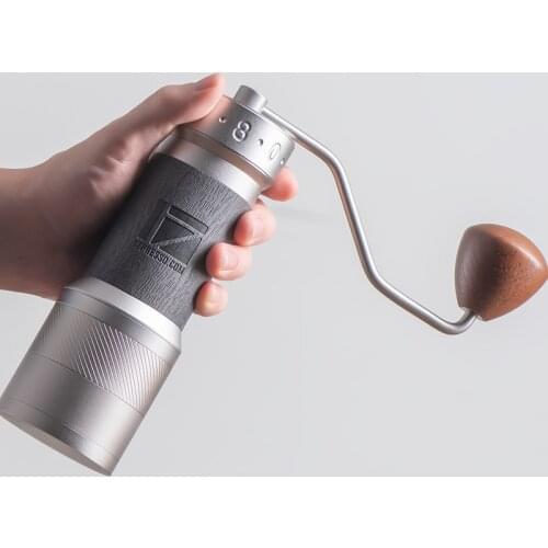 1ZPRESSO K PLUS Manual Coffee Grinder with Magnets Catch Cup Mill for Pour Over Espresso Stainless-steel Heptagonal Conical Burr
