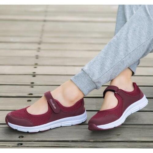 New Fashion Women Sneakers Casual Shoes Female Mesh Summer Shoes Breathable Trainers Ladies Basket Breathable flat shoes Large