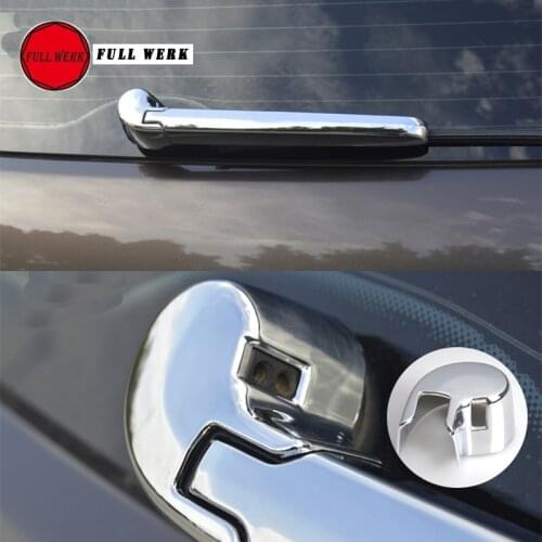 ABS Chrome Car Rear Window Tail Windscreen Wiper Cover Trim Decoration Strip for Touareg 2011-2018 Rear Wiper Clean Frame