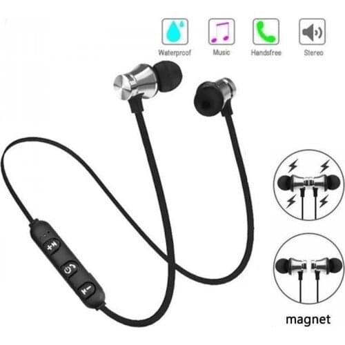 XT11 Magnetic Wireless Bluetooth Earphones Running Music Headset Neckband Sports Earbuds Earphones With Noise Cancelling Mic