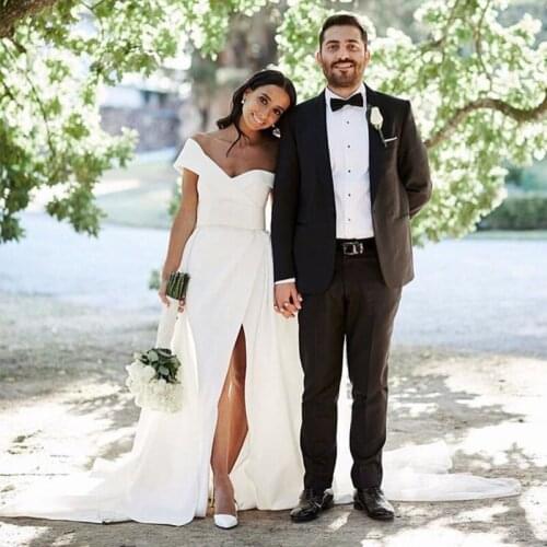 Mans Suits For Wedding Bridegroom Groomsmen Custom Slim Fit Formal Blazer Tuxedos Costumes Best Man Wear Two Piece(Jacket+Pants)