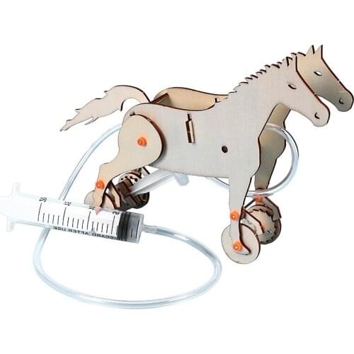 Science Production Mechanical Horse Toys Develop Patience Increase Concentration Material Kits Funny Inventions Toy