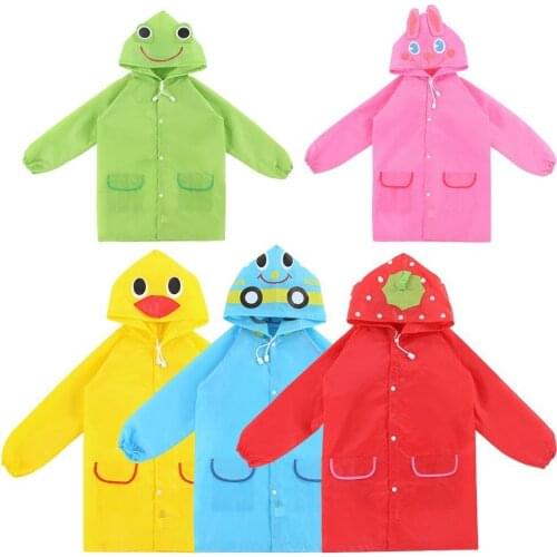 New 1PC Cartoon Animal Style Waterproof Kids Raincoat For Children Rain Coat Rainwear/Rainsuit Student Poncho Drop Shipping