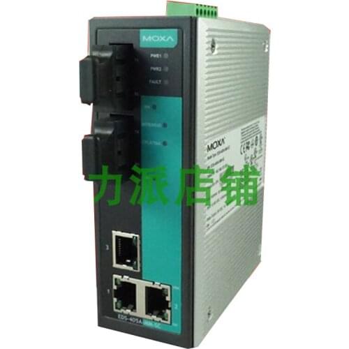 New Original Spot Photo For MOXA EDS-405A-SS-SC Industrial Ethernet Switch 2 Optical 3 Electric Single Mode