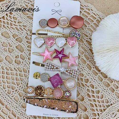 Korean Popular Eight-Piece Bangs Clip Hot Girl Sweet Mermaid Hairpin Headdress Fashion Starfish Hair Accessories