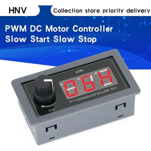 ZK-MGP Adjustable Speed PWM DC Motor Controller 5-30v 12A 360W 6V 12V 24V Slow Start Slow Stop Module