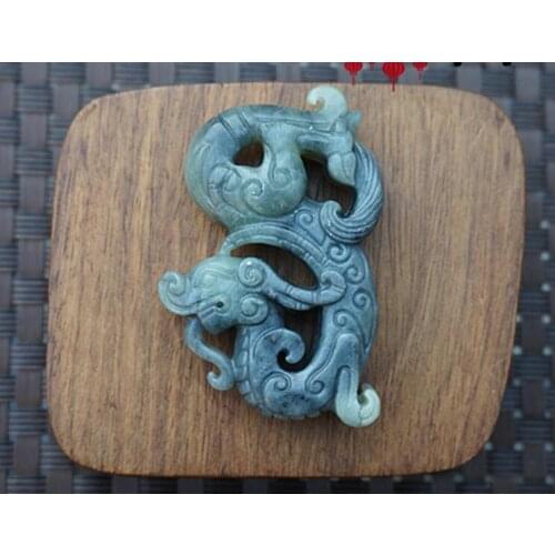 Antique Collection Xiuyu Ancient Jades Carving Mink Dropping Pendant Liusu Pei Random Delivery