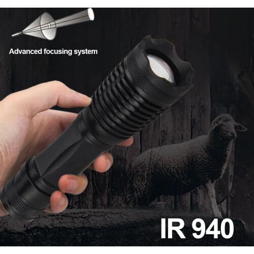 LED searchlight, night vision device, auxiliary flashlight, monitor light source, auxiliary light 940nm