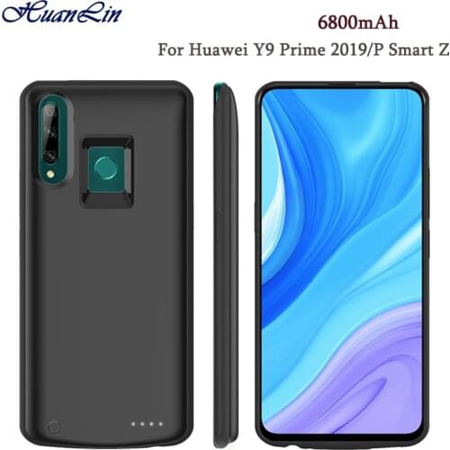 High Quality 6800mAh Power Bank Case For Huawei Y9 Prime 2019 Backup Battery Charge For Huawei P Smart Z Power bank Back Cover