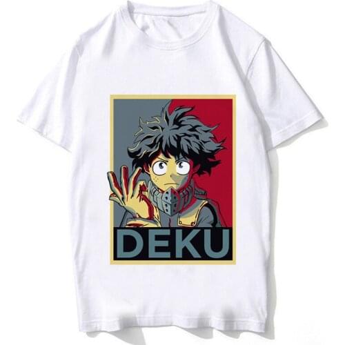 Funny Boku No Hero Academia T Shirt MEN Anime T-shirt My Hero Academia Short Sleeve Funny Cartoon deku shirt Man/woman Tops Tee