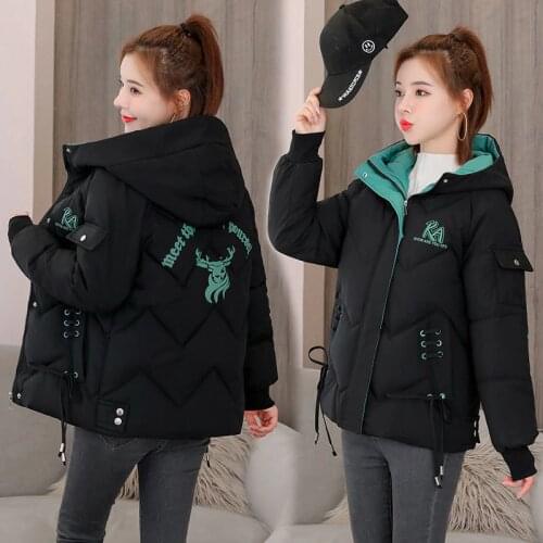 Womens Coat Hooded Parkas 2020 New Winter Jacket Down Cotton Padded Jacket Coat Warm Thick Parka Female Overcoat Outwear P934