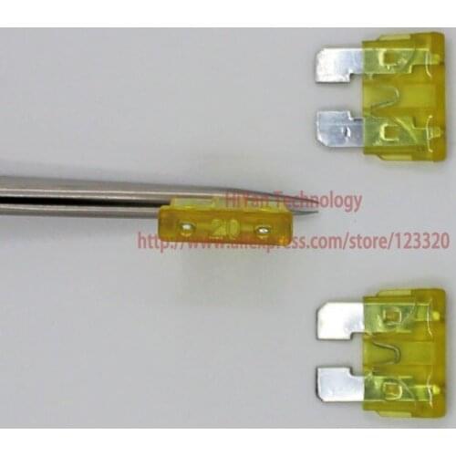 100pcs/lot) 20A Standard ATO ATC Auto Car Blade Fuse W19MMxL18MMxH5MM Using For SUV Auto Car Motorcycle