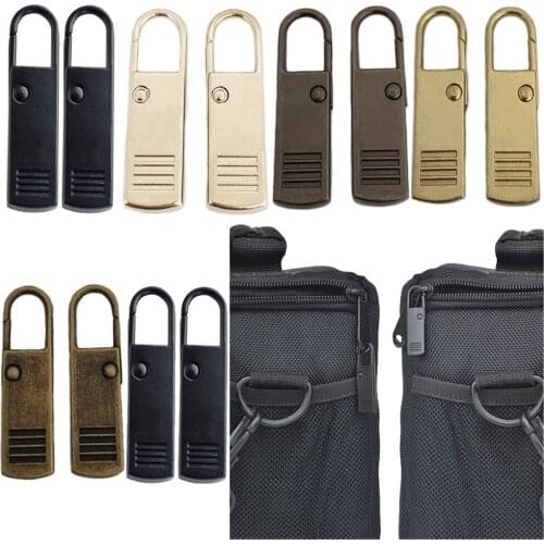 2/5Pcs Fashion Metal Zipper Head Zipper Repair Kits Zipper Pull for Zipper Slider DIY Sewing Craft Sewing Buckles & Hooks