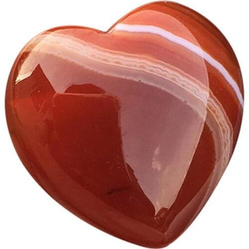 2PCS Love Heart Shaped Stone Crystal Healing Gemstone Heart Shaped Crystal Stone Healing Love Gemstone