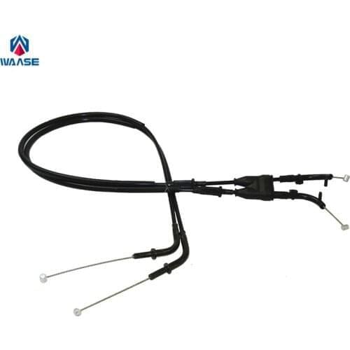 Waase 2pcs Motorcycle Throttle Cable Steel Wire For Kawasaki z1000 2007 2008