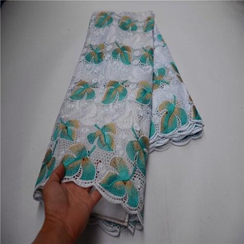 African lace fabric high quality Guipure lace fabric Latest French Cord lace fabric with Stones for Wedding 5 Yards WDP-425