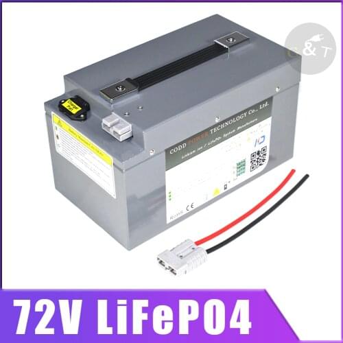 72V 60Ah lifepo4 battery 72V 40AH Battery With BMS 24S for 5700W 5000W bicycle bike scooter Forklift inverter