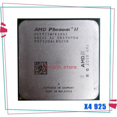 AMD Phenom II X4 925 95W 2.8 GHz Quad-Core CPU Processor HDX925WFK4DGI Socket AM3