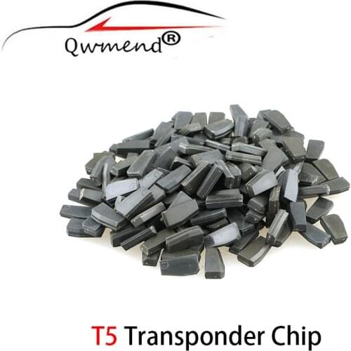 QWMEND Transponder Chip ID20 Blank Carbon T5 Chip for Auto Car Remote Key Chip T5 Not Coded 3X 10X 20X 50X