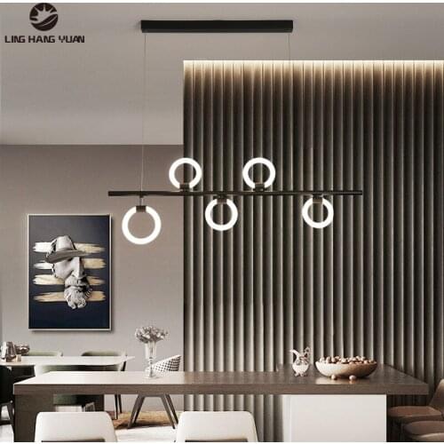 Decoration Modern Led Pendant Light for Dining room Kitchen Living room Bar Hanging Pendant Lamp Led Lighting Fixture120cm 100cm