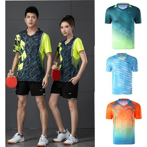 Free Print NAME 2021 Badminton Shirt Men Women, Tennis T-shirt Shorts ,Women Table Tennis Jersey,Fitness Running Tennis T Shirts