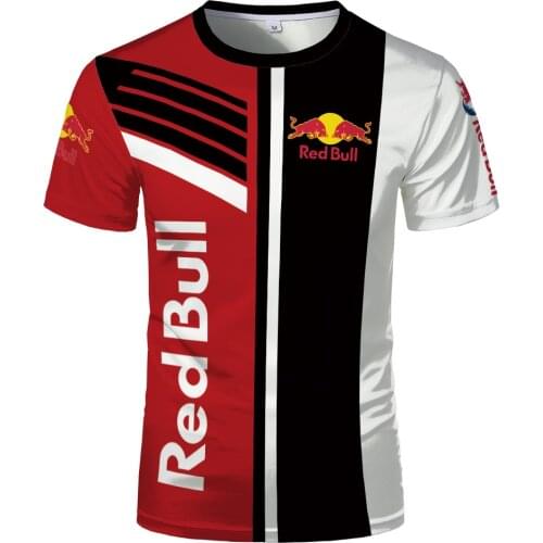 2021 Latest Fashion Men Summer Leisure 3D Printed Tshirt Racing Sportswear Short Sleeve Funny Cool Breathable Red sports tshirt