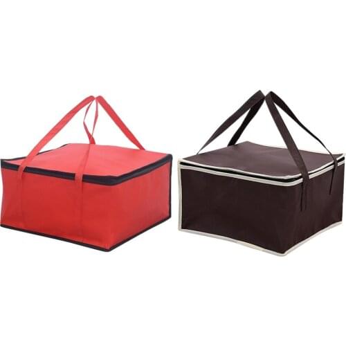 Insulated Thermal Cooler Bag Lunch Time Sandwich Drink Cool Storage Big Square Chilled Zip 4 Persons Tin Foil Food Bags Coffee