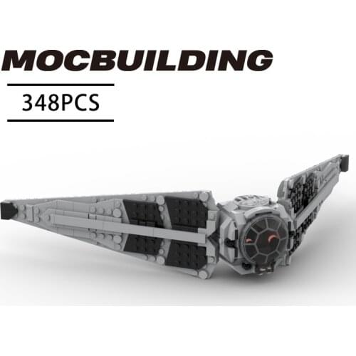 Space Wars Tie Fighter-Interceptor Building Blocks Model TIE Fighter MOC Star Film Series Toys For Kids DIY Toys Xmas Gifts